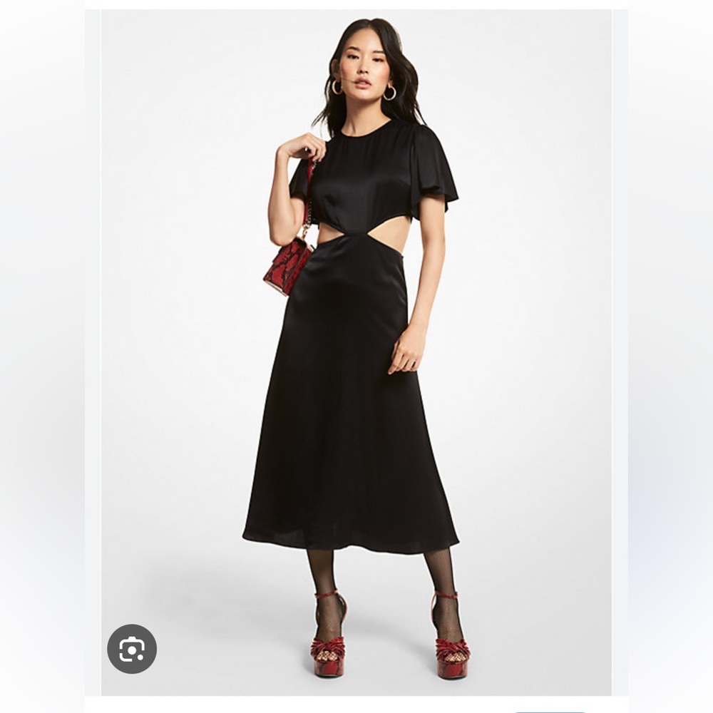 Michael Kors Black Midi Dress